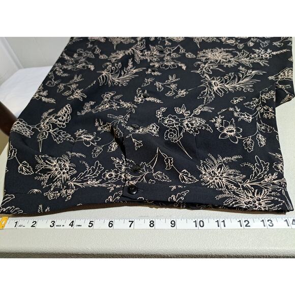 Kathie Lee Collection Womens Skirt Size 8 Black Flowy Feminine Cottagecore - Picture 10 of 10